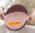 Import Kitchen large plastic sink ball rolling strainer washing double layered rotatable colander drain basket from China