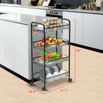 Kitchen Multi-layer Storage Rack Bathroom Floor-to-ceiling Multi-layer Shelf