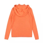 Knit 100% Pure Cashmere Hoodie Sweater Jumpers Women Long Sleeves Custom Winter Casual Girls Cashmere Pullover  Hoodie