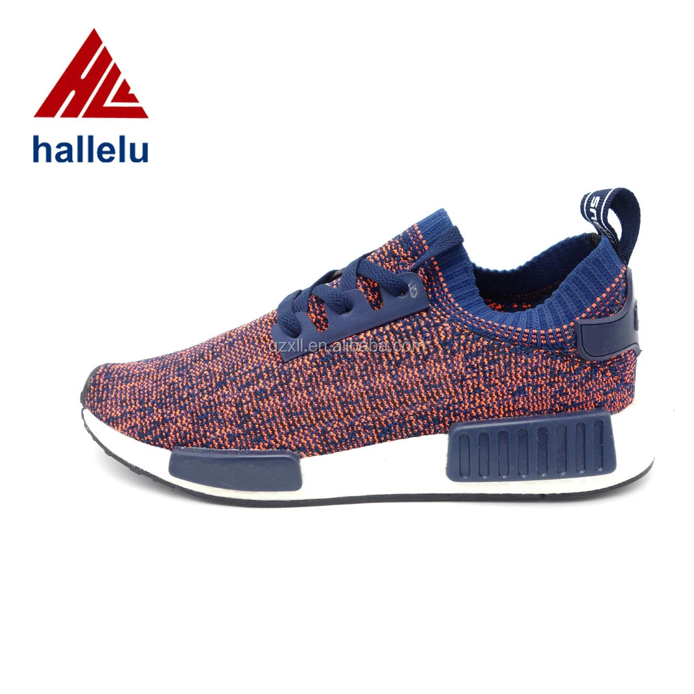 Knitted Normal Stitching Mesh Fabric Fashion Design Casual Sport Shoes