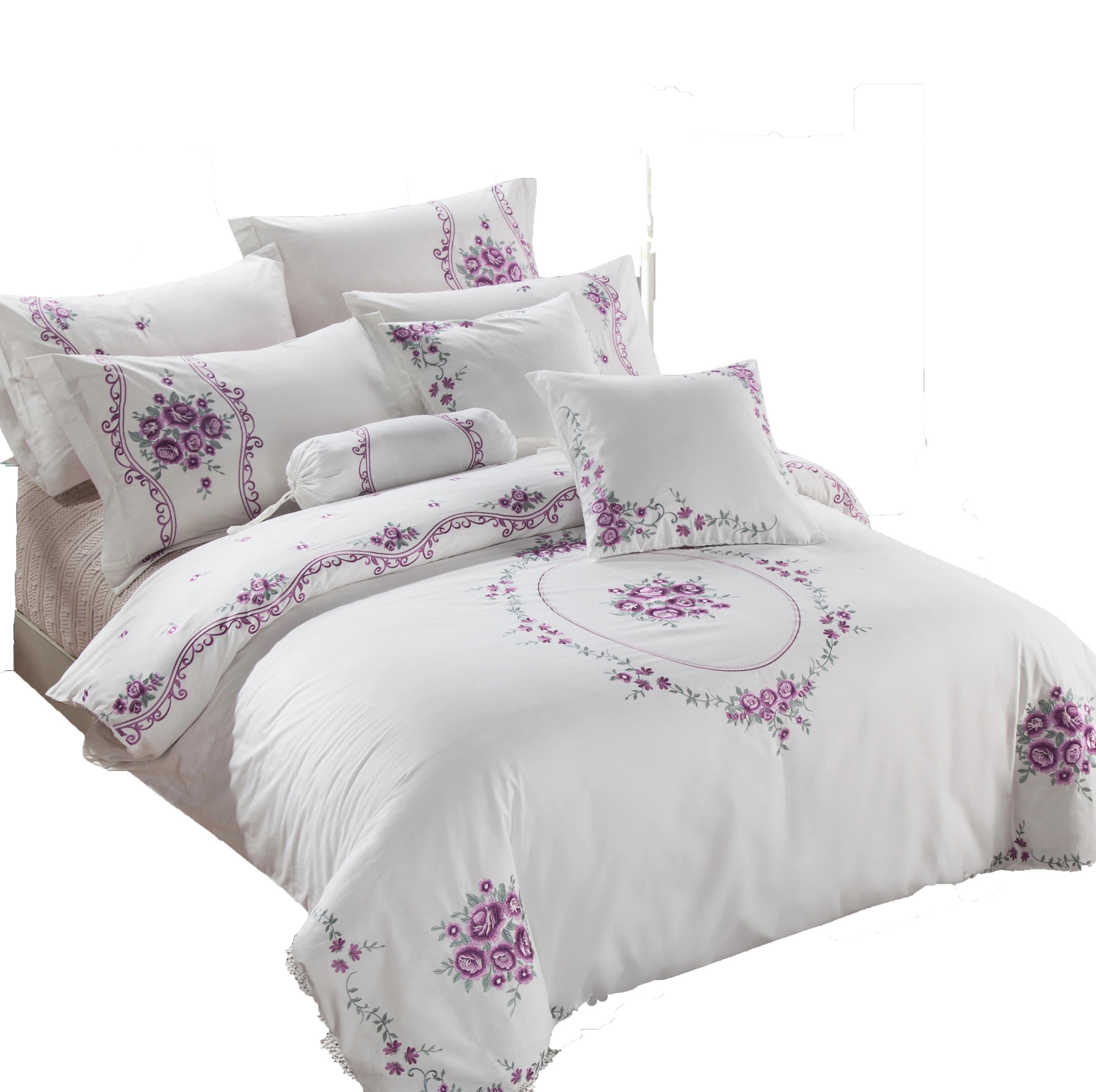 Kosmos home textile 100% cotton 4pcs bed duvet set cotton duvet cover