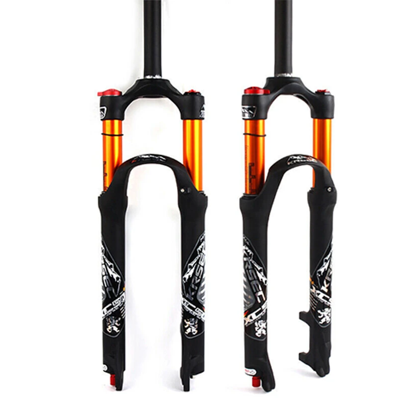 KRSEC MTB Bicycle Air Shock Forks 26/27.5/ 29" Suspension Fork Adjust Bike Brake Forks