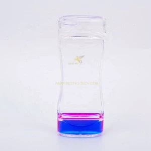 L0001A Promotional Acrylic Custom Cheap Liquid Timer Mini Bubble Water Hourglass Wedding