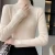 Import Ladies high elastic pullover half high neck short slim knit sweater women pullover from China