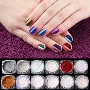 Lanbiao 12Colors Nail Mirror Powder in Jar or Kgs Packing
