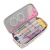 Import large capacity colored canvas storage pouch marker pen pencil case simple stationery bag holder for school from China