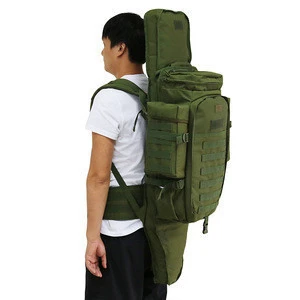 Large military digital camouflage backpack with rifle sleeve waterproof army attack molle tactical hunting backpack bag