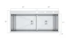 large undermount workstation double bowl SUS304 stainless steel nano multifunction kitchen sink with three holes