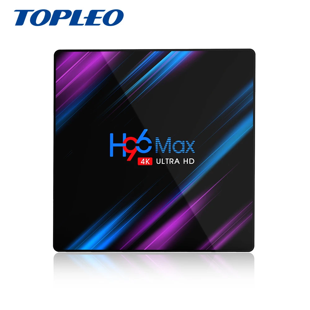 Latest design H96 max 2GB 4GB ram 16GB 32GB 64GB ROM RK3318 digital tv receiver android 9.0 iptv set top box