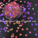 Latest Design High Grade Maple Leaf Glitter For Nail Art Decoration