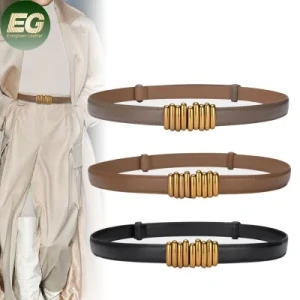 Lb3547 Ladies Custom Logo Design Genuine Leather Waist Belts Designer Fashion Luxury for Women Fashion Belt