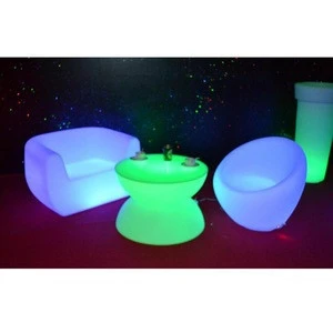 led bar night club furniture/led bar table and chairs for cocktail party