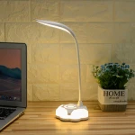 LED Desk Lamp USB Charging Dimmable Eye-friendly Table Lamp with 3 Modes Touch Control Reading Lamp Night light