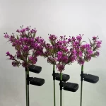 LED Solar Garden Light Outdoor Vivid Butterfly Orchid Spike Decorative Lawn Light Solar Flower Light