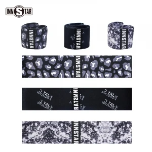 Leopard booty bands non slip resistant bands hip circle yoga gym fitness exercise