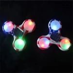Light Up Design Fidget Spinner Led Light American Flag Hand Spinner Toy