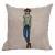Import linen cotton wholesale cushion cover with cool girls from China