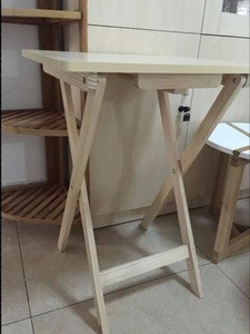 Living room wooden foldable dining study table