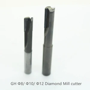 LIVTER 6 mm 8 mm 10 mm 2 flutes cnc wood Acrylic PVC plastics aluminum Diamond pcd milling cutter thread end mill cutter