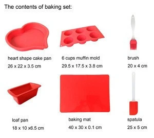 LOGO Brand High Quality Silicone bakeware sets