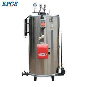 Low Pressure Vertical Industrial 500kg Natural Gas Fired Steam Boiler with Standard Accessories