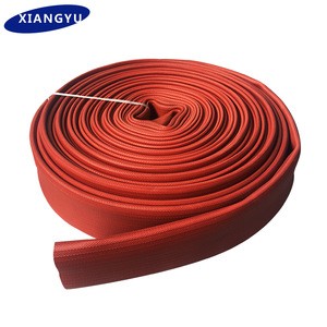 Low price fire truck equipment double side rubber fire water hose