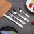 Import Luxury High Quality PVD Coating Titanium Stainless Steel Flatware Set Dinner Spoon Fork and Knife Set from China