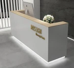 Luxury Simple Marble Beauty Hair Front Salon Reception Desk