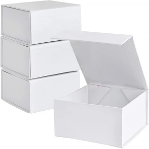 Luxury white magnetic foldable packaging custom printed recycled cardboard  shoe box with logo custom shoe boxes