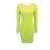 Import Luxury Women night out Clothing Lime Green Neon Sequin Mesh Club night out Party Dress F2041 from China