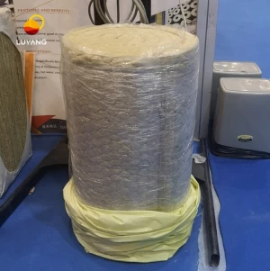 LUYANG High quality thermal roll thermal blanket 50MM 100kg/m3 rock wool blanket rockwoo insulation