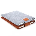 Lymech 15 inch Wool Felt Fabric Custom Wholesale Shoulder Messenger Tote Briefcase Business Computer Laptop Bag Sleeve Case