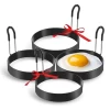 Maisons Kitchen Gadgets Egg Tools Pancake Mold 4 Pack Stainless Steel Egg Frying Rings With Handle