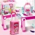 Import Makeup set suitcase trolley electric light sound girls toy cosmetic dressing table from China