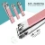 Import Manicure Set Nail Clippers Kit 18 in 1 Grooming Kit Stainless Steel Pedicure Set Pink Painting Pink Leather Case,Eyebrow Razor from China