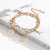 Manufacturer custom braclet 2021 bangle Four Leaf gold bracelet designer women accessory,Women Jewelry,stainless steel bracelet