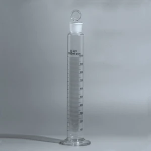 Manufacturer High Quality Supplier Lab Glassware 1603 Measuring Cylinder with ground-in glass stopper or plastic stopper