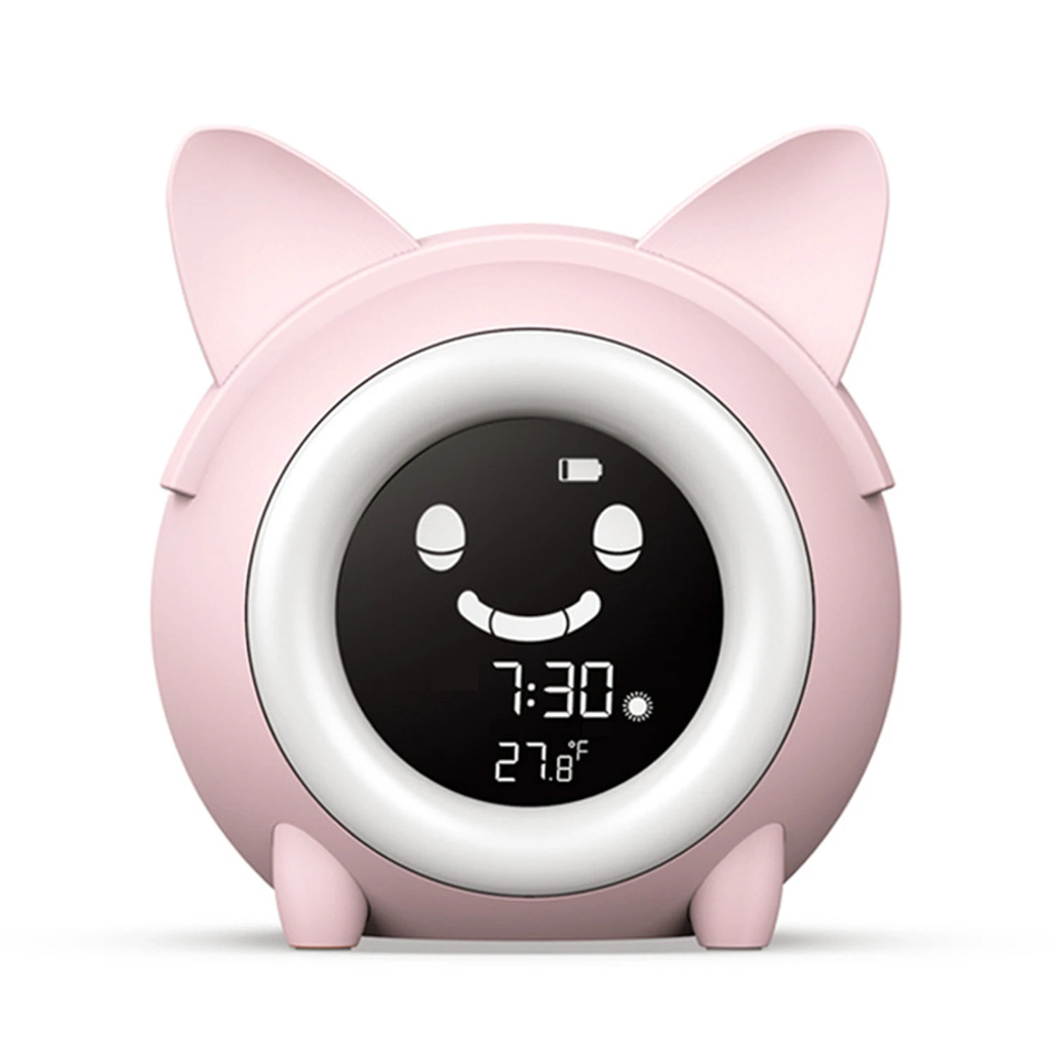 Manufacturer Recommended Smart Led Light Control 5 Color Changeable Quartz Analog Alarm Clock For Kids