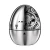 Mechanical Rotating Alarm Clock Stainless Steel Egg Shaped Kitchen Timer