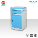 Medical hospital metal ABS bedside locker cabinet table price