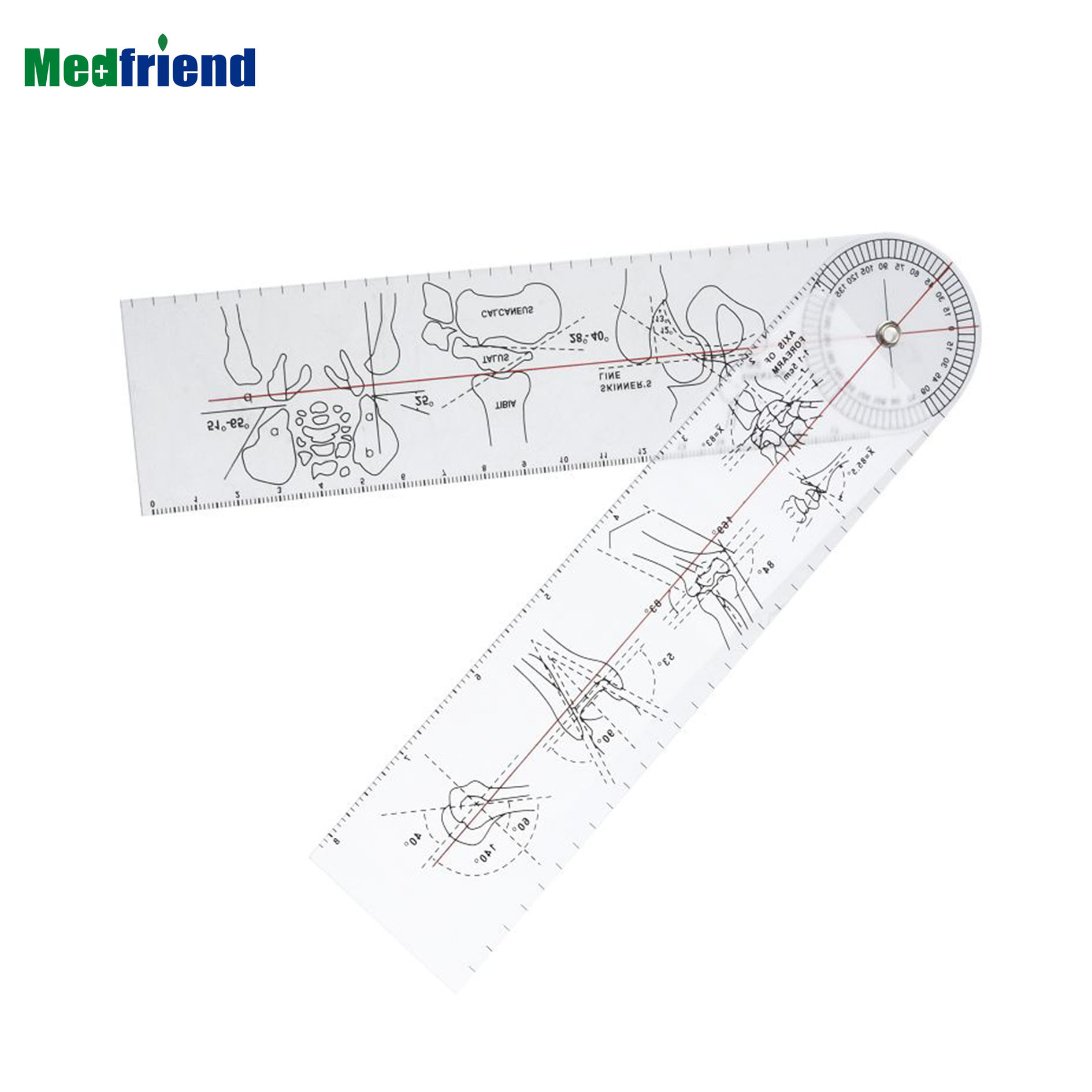 Buy Medical Ruler Plastic Goniometer Angle Medical Ruler Orthopedics ...
