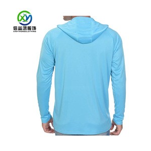 Men&#39;s UPF 50+  fast drying hoodie long sleeves t shirt suitable for swimming, fishing and hiking