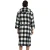 Import Mens Soft Plush Plaid Robe - Warm Flannel Hooded Bathrobe Pocket Belt Soft breathable custom printed from China