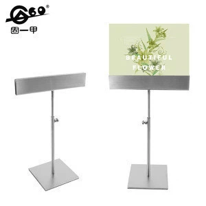 Metal table poster display  poster tabletop display, double sided poster display stand