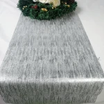 metallic gauze printing runner table runner flower table runner wedding