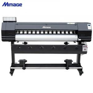 Mimage factory 1.6m/1.8m larger format tarpaulin printer/vinyls printing machine with double xp600/dx11 heads