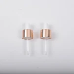 Mini drop rose gold metal 18/415 dropper cap 18/410 Anodized aluminum cap