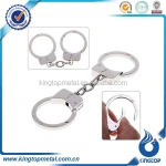Mini handcuff shaped metal keychains