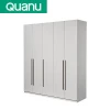Modern contracted style environmental panel bedroom hotel furniture clothes wardrobe with LED