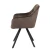 Import Modern Cozy Durable Elastic Armchair Restaurant Home Kitchen Chair Brown Velvet Fabric Dining Room Chairs With Anti-slip Pads from China